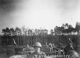 [3rd Armored Division Halftracks, Regimental Parade]