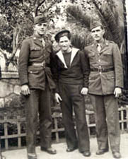 [GIs Chrzanowski and Landry with French Marine]