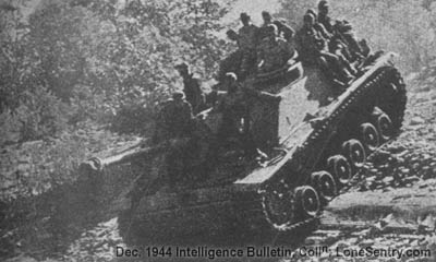 Sturmgeschtz III with Infantry - German Assault Artillery (U.S. WWII Intelligence Bulletin, December 1944)