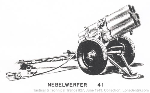 German 150-mm Rocket Considered Ineffective by British, WWII Tactical ...