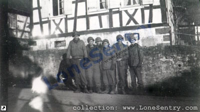 [79th Inf Div; Mr. Durain, Green, Bryant, me, Baranoski, Holder; Hoelschlach]